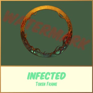 Infectado / Borde de token TTRPG / Marco de token