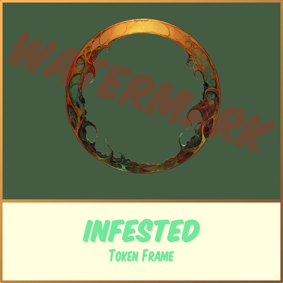 Infested | TTRPG Token Border | Token Frame - Etsy