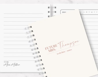 Personalized Wedding To Do List Notebook: 75 Page Planner