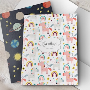 Personalized Kids School Folder: Custom Back to School Supplies