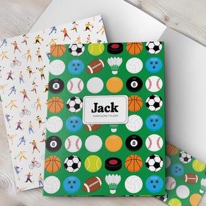 Personalized School Pocket Folder: Gloss Laminated Cover, Back to School