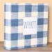 NEW // Baby Book, Baby Gift, Baby Album, Baby Memory Book, Baby Keepsake, Modern Baby Book, Blue Buffalo Plaid