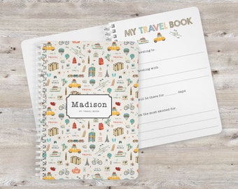 Personalized Kids Travel Journal: Activity & Drawing Book