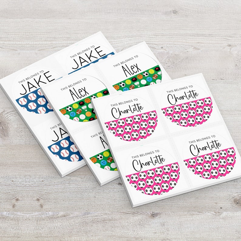 School Stickers, Back to School Labels, Personalized Stickers, School Stickers, 20 Stickers image 1