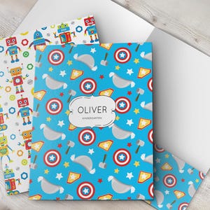Personalized Kids School Folder: Custom Back to School Supplies