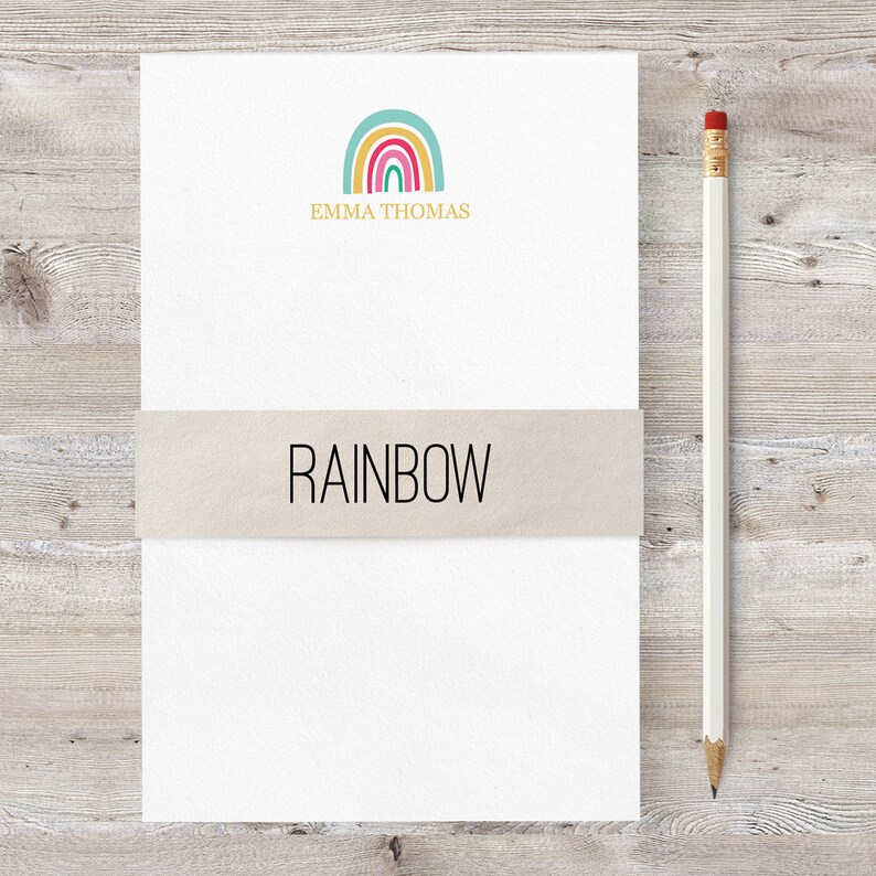 Kids Notepad Personalized Notepad Organization School Etsy