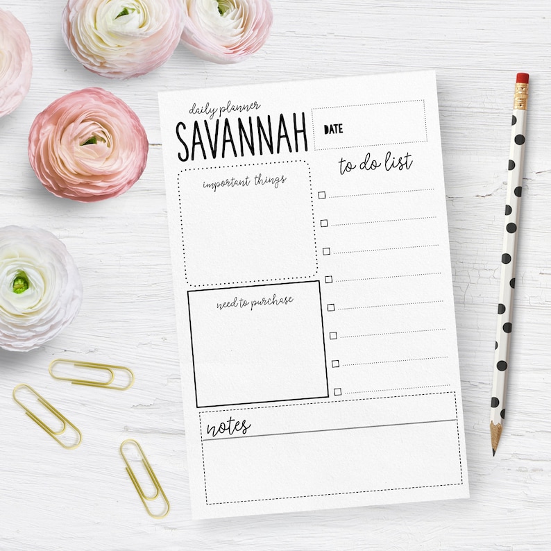 daily-planner-notepad-personalized-organization-to-do-lists-etsy