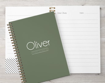 Personalized Hardcover Journal: Letters to My Daughter, Lined Notebook (6.5" x 9")