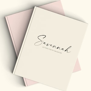 Journal Notebook | Size 5.75&quot;x7.5&quot; | 112 Lined Pages | Color Choices Available | Letters to My Daughter | Gift Idea