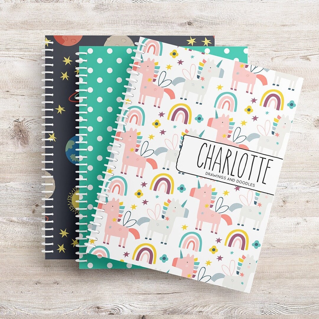 Sketchbook Journal Notebook Kids Art Gift Personalized