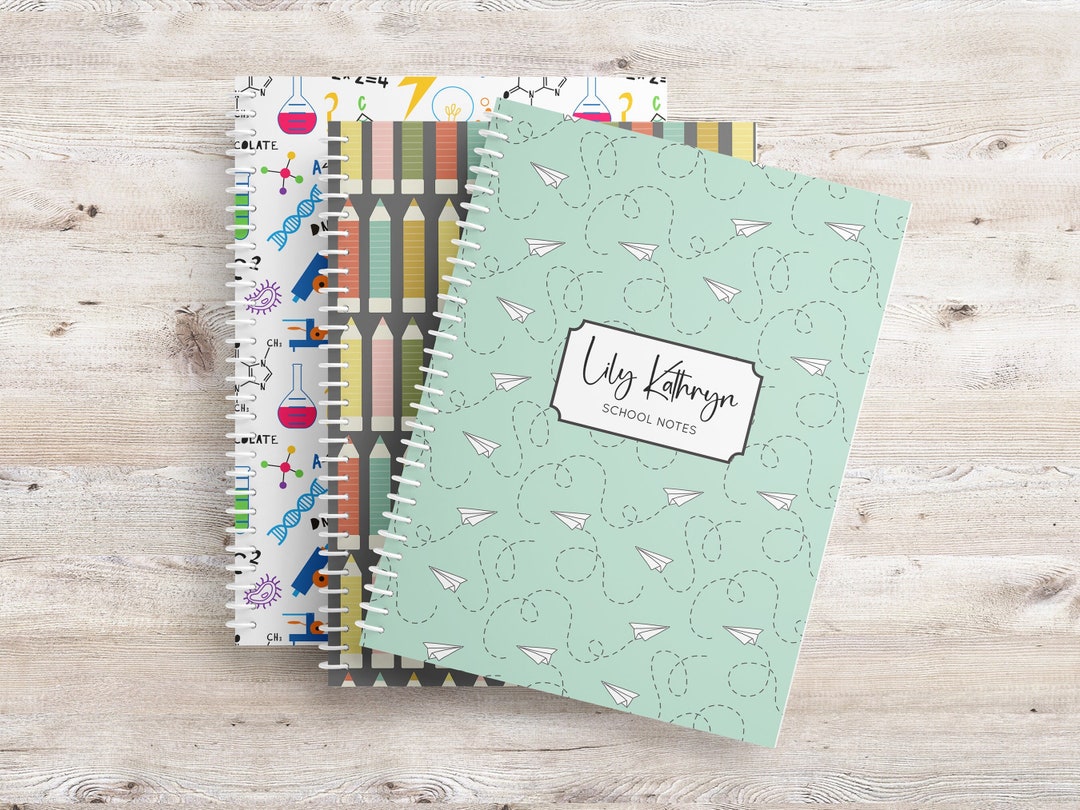 Personalized School Notebook: Custom Back to School Supplies - Etsy