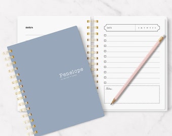 Personalized To Do List Notebook: Small Wire-Bound Planner (5.5" x 7.25")