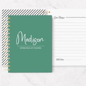 Personalized Teacher Keepsake Notebook: Letters From Teacher (5x7)