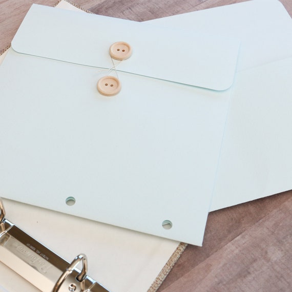 Baby Album Keepsake Envelope and Pocket PALE BLUE Etsy