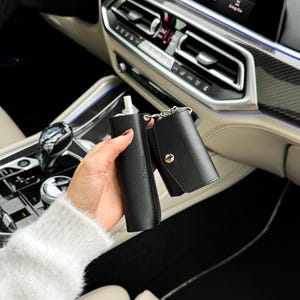 Custodia in pelle nera 2in1 per IQOS Iluma One per dispositivo Iqos e Terrea Pack, regalo di qualità premium per fumatori, accessori in pelle nera per Iqos