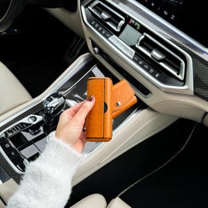 Custodia in pelle arancione 3 in 1 per IQOS Iluma Prime per dispositivo Iqos e custodia Terrea Heets, custodia di qualità premium per dispositivo IQOS Iluma Prime