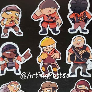 TF2 Vinyl Stickers - The Schadenfreude Taunt Collection