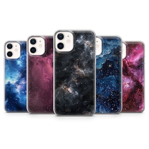 Stars Phone Case Universe Cosmos Cover for iPhone 16 Pro, 15, 14, 13, 12, Samsung S24, S23FE, S22, A16, A55, A25, Pixel 9, 8A