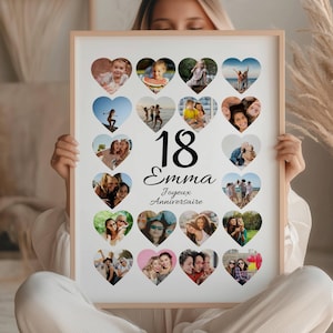 Regalo di compleanno personalizzato, idea regalo personalizzata per il 18° compleanno, regali per il 18° compleanno per le donne, idee regalo per il 18° compleanno per gli uomini