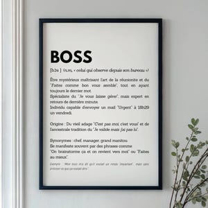 Poster con citazione umoristica per ufficio, poster con citazione motivazionale, regalo originale per collega di lavoro, arredamento per ufficio, idea regalo aziendale