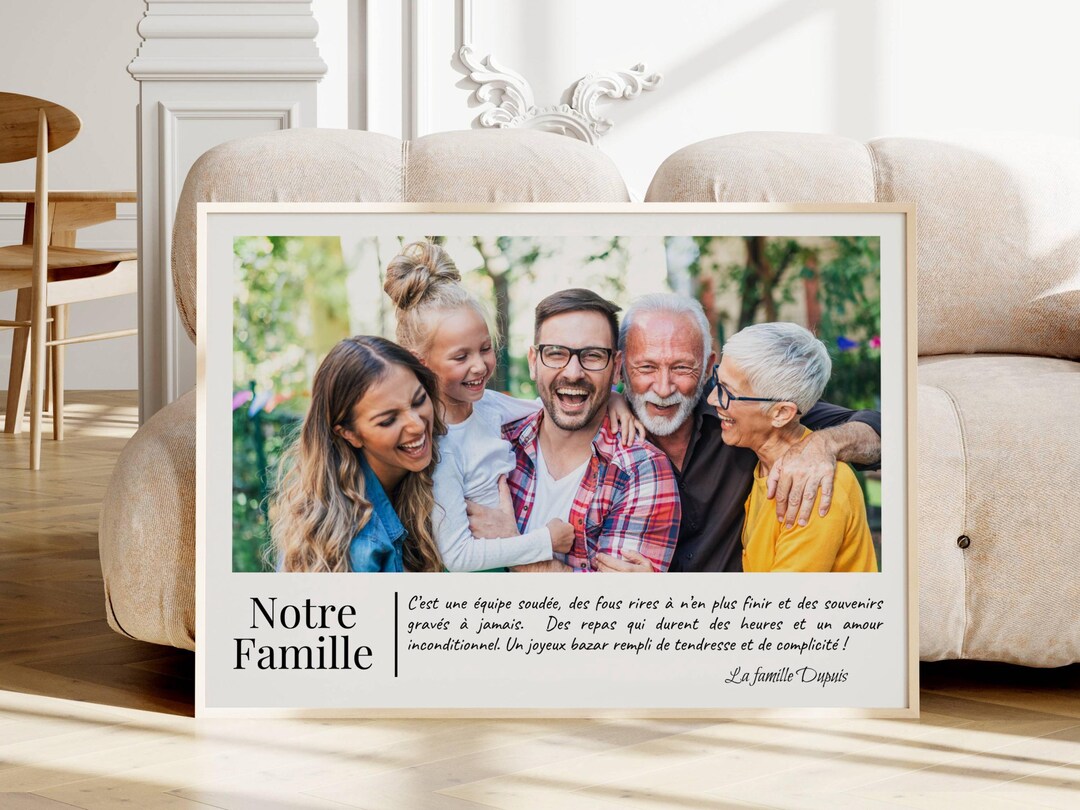 Personalized Family Poster With Photo, Family Definition Poster ...