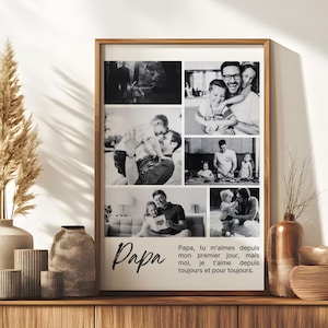 Poster personalizzato per papà con foto, regalo unico per la festa del papà o il compleanno, regalo per la festa del papà, festa del nonno.