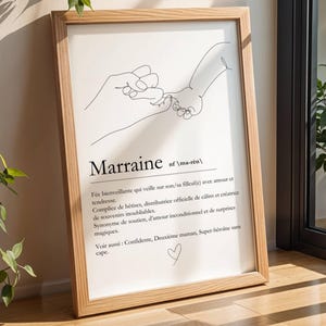 Personalized Godmother Poster, Godmother Definition, Personalized Godmother Gift, Godmother Baptism Gift, Godmother Godchild Gift Idea