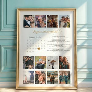 Póster personalizado de aniversario de pareja, idea de regalo para parejas, fecha de encuentro, boda o unión civil: decoración de pared de amor, regalo para parejas