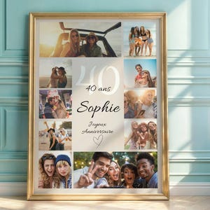 Cadeau  Anniversaire Personnalisée, Idée cadeau personnalisé 40 ans, Cadeaux 40e anniversaire femme, idée Cadeaux 40e anniversaire hommes