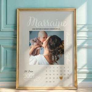 Personalisiertes Poster für die Patentante, Definition der Patentante, Personalisiertes Geschenk für die Patentante, Geschenk zur Taufe der Patentante, Geschenkidee für die Patentante