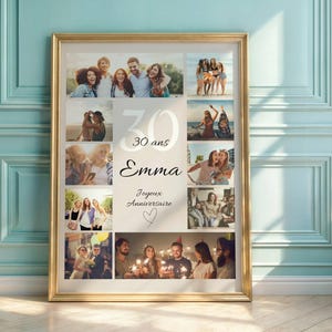 Gepersonaliseerd verjaardagscadeau, gepersonaliseerd 30e verjaardagscadeau-idee, 30e verjaardagscadeaus voor vrouwen, 30e verjaardagscadeau-ideeën voor mannen