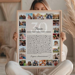 Regalo di compleanno personalizzato, idea regalo personalizzata per il 30° compleanno, regali per il 30° compleanno per le donne, idee regalo per il 30° compleanno per gli uomini