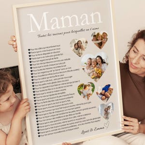 Poster personalizzato per la mamma, regalo per la festa della mamma, idea regalo personalizzata per la mamma, regalo originale per la mamma, idea regalo per il compleanno della mamma