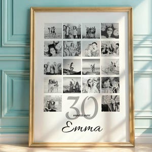 Regalo di compleanno personalizzato, idea regalo personalizzata per il 30° compleanno, regali per il 30° compleanno per le donne, idee regalo per il 30° compleanno per gli uomini