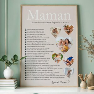 Regalo personalizzato per la festa della mamma, idea regalo personalizzata per la mamma, poster personalizzato per la festa della mamma, idea regalo di compleanno per la mamma
