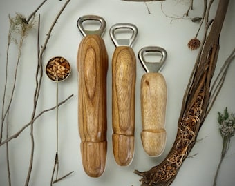 Abridor de botellas de madera divertido: regalo original hecho a mano para él, barra de humor para adultos