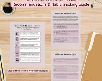 Patient Handout: Brain Health Recommendations and Behavioral Change Guide