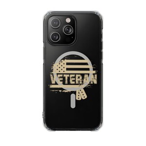 USA VETERAN Magnetic Clear Impact Cases