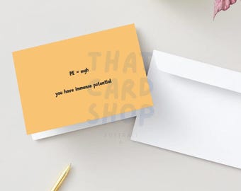 Grusskarte zum selbst ausdrucken: Motivationsschreiben (Digitaler Download)