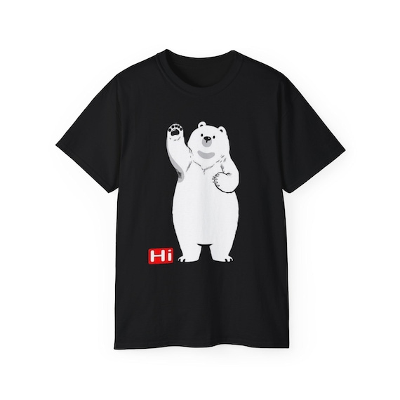 Bear Hug Unisex Tee - Cute and Iconic Design, 100% Soft Cotton, Multiple Colors/Sizes, Stylish Casual Wear, Adorable Animal Lover Shirt,