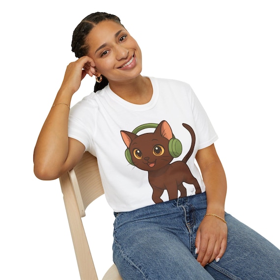 Suphalak Cat Softstyle T-Shirt - Thai Cat Heritage Collection, Adorable Ancestral Authentically Thai, Kawaii Anime Tee, Fortune Symbol