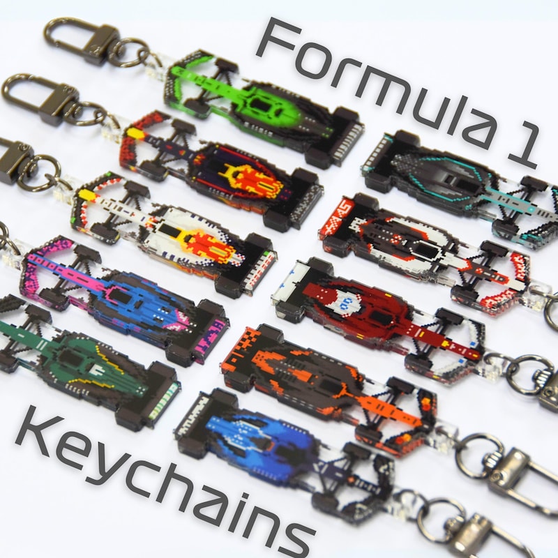 Pixel Art Key Ring - Etsy UK