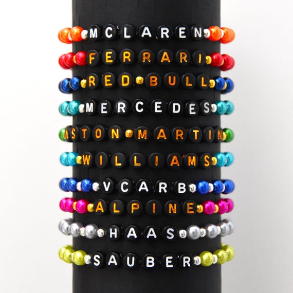 F1 FORMULA 1 TEAM BRACELET F1 2024 F1 Friendship Bracelet Redbull Mclaren Ferrari Mercedes Norris Verstappen Hamilton Leclerc Sainz Piastri