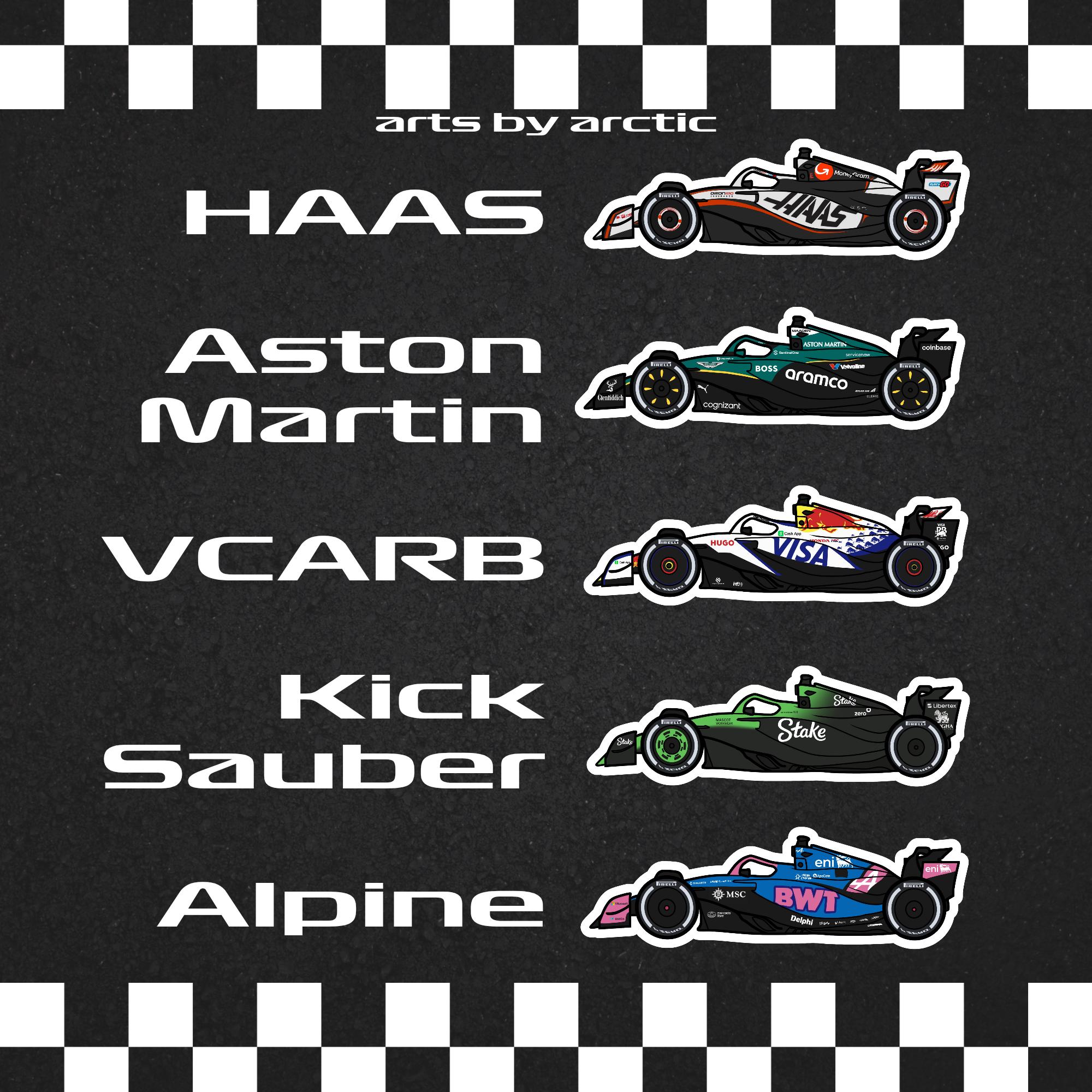 Autocollant Vintage F1 Formule 1 - Sticker Italien MA3222 Pour Tuning Auto