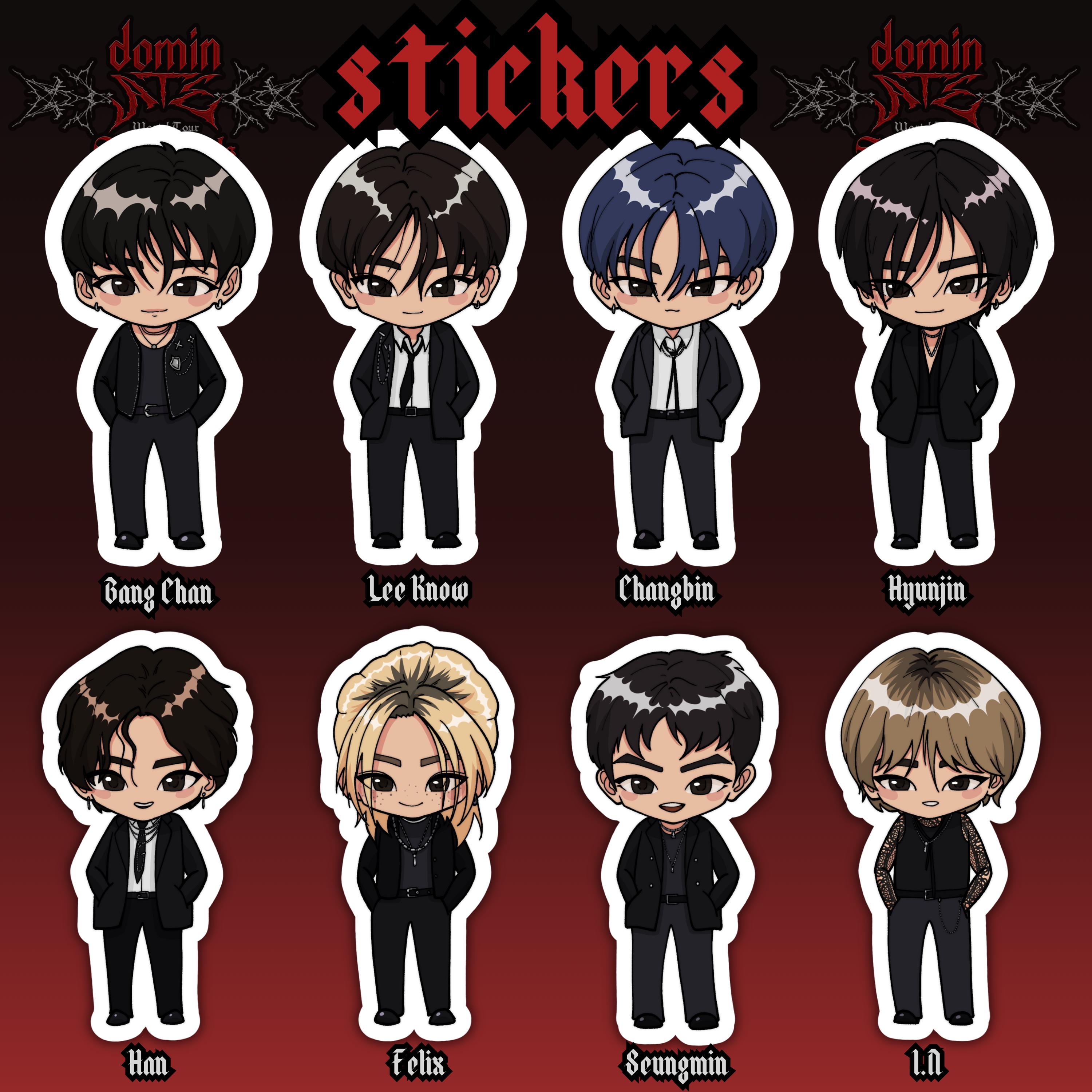 Stray Kids Stickers: Dominate Tour, Kpop SKZ Vinyl Decals - Etsy