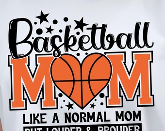 Basketmamma SVG PNG | Loud & Proud basketmamma | Rolig sportmamma Svg | Matchdag Svg | Basketliv Svg för Cricut
