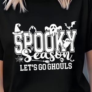 Spooky Season Halloween Svg Png,Fall Png,Let&#39;s go ghouls png svg,Retro Cute GhostTrick or Treat svg,Fall Svg Png Sublimation png designs