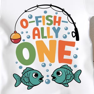 O-Fish-Ally One SVG PNG: First Birthday Fishing Design (Digital Download)