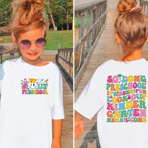 So Long Preschool Svg Png,Preschool  Graduation Shirt svg,Preschool Here I Come,Kindergarten Grad Svg,Last Day of School Svg Pre-K Graduate