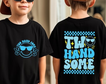 Two Hand Some Svg,2nd Birthday Boy Svg,Kids Birthday Svg Toddler Birthday,Funny Birthday svg for Boys,Sublimation Png Svg files for cricut